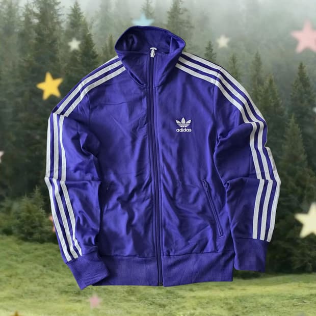 S 아디다스 져지 파이어버드 트랙탑 보라