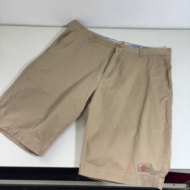 L 34 디키즈 베이지 기본로고 면 반바지