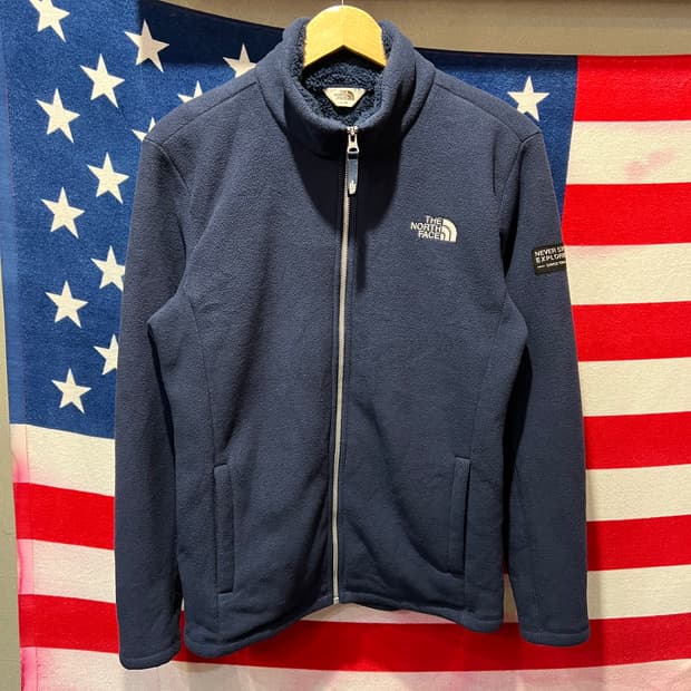 노스페이스 네이비 플리스 집업