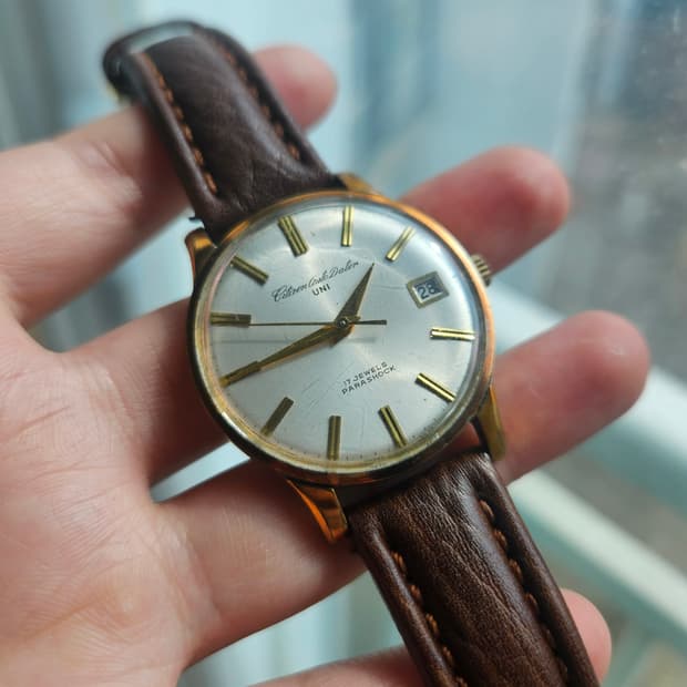 1960s 시티즌 오토 데이터 유니 빈티지 시계