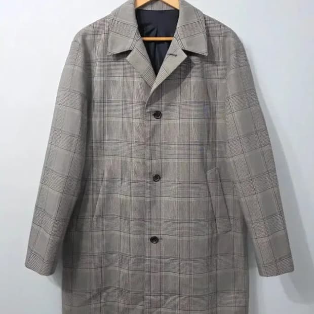 솔리드옴므 체크 맥코트 48사이즈 (100)