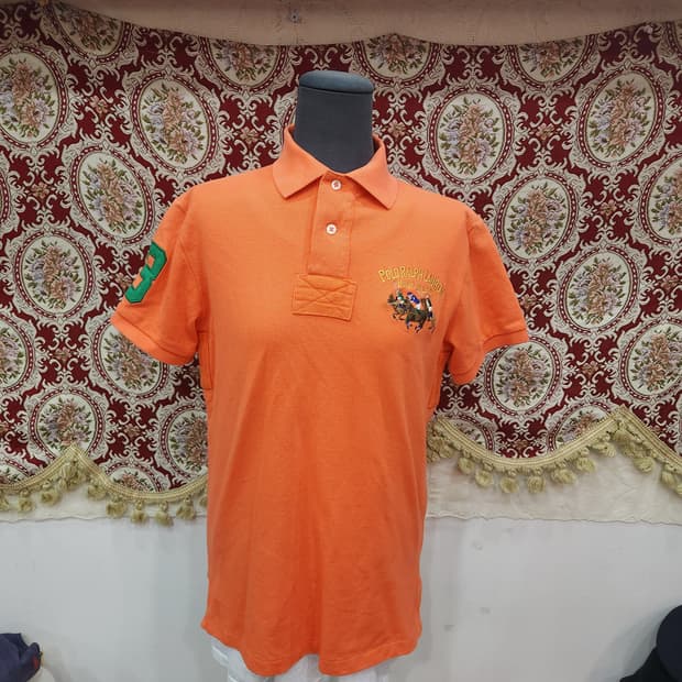 폴로 랄프로렌 오렌지 트리플 빅포니 pk 반팔 카라티 

