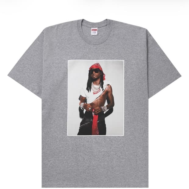 XL 슈프림 플레이보이 카티 티셔츠 헤더 그레이 