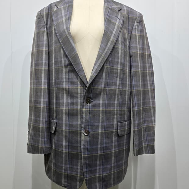 버버리 체크 패턴 자켓 블레이저