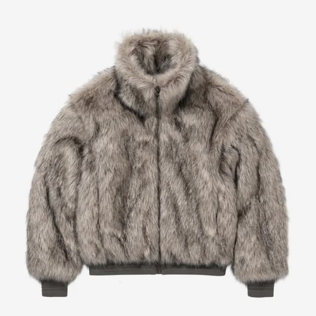 웰빙익스프레스 퍼자켓 그레이 s