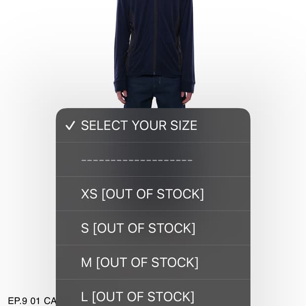 엑슬림 Xlim EP.9 01 CARDIGAN NAVY