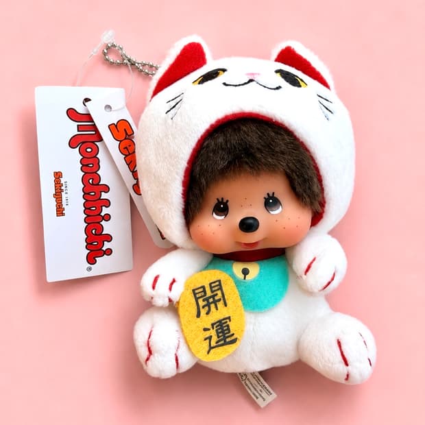 몬치치 마네키네코 인형 키체인
