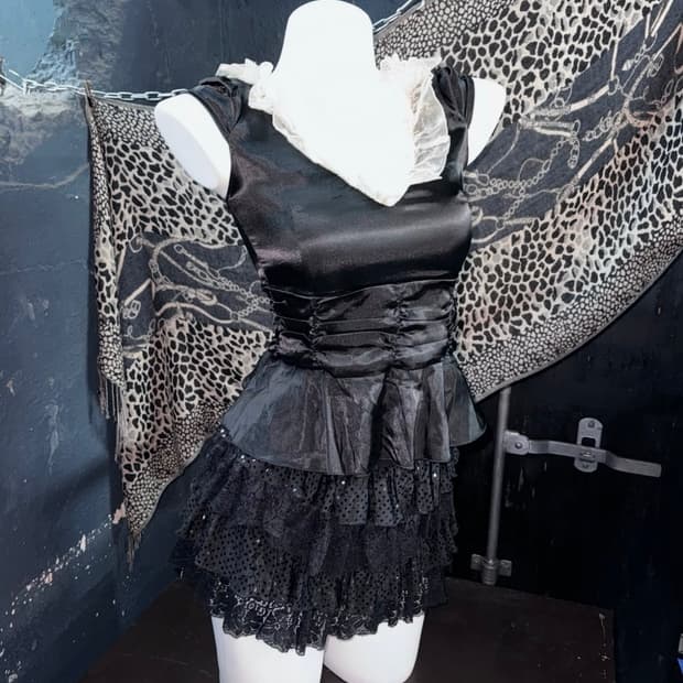 고스 블랙 페어리 오리엔탈 투피스 세트 