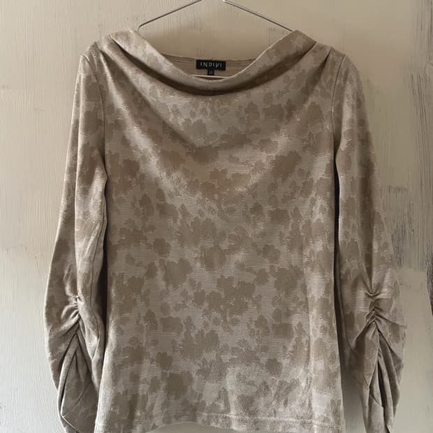 vintage flower jacquard top