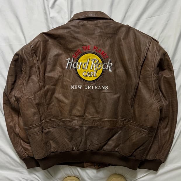 하드락카페 뉴올리언스 가죽 자켓