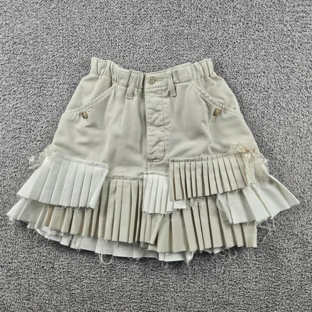 폴로 진스 리빌딩 리워크 커스텀 레이어 스커트 ( OS ) / 9033