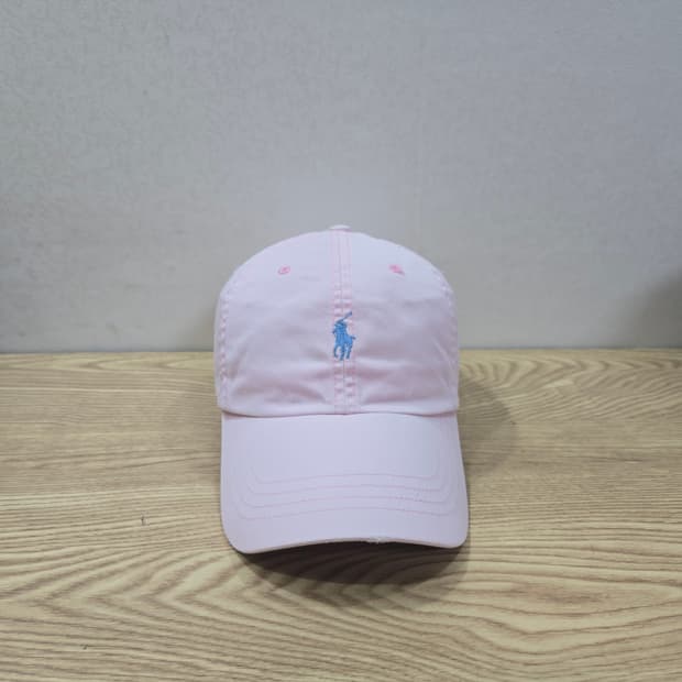 OS 폴로랄프로렌 구형 가죽끈 볼캡 핑크