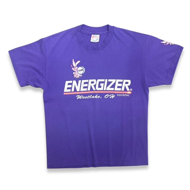 90s Energizer Bunny 프로모 티셔츠 L