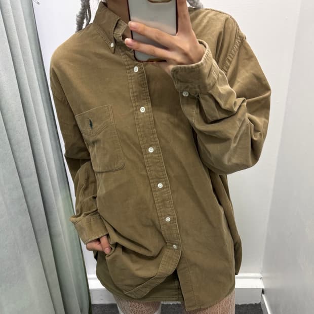 폴로 베이지 코듀로이 셔츠