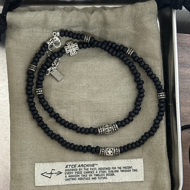 etce cross beads 목걸이