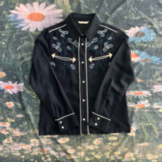 빈티지 웨스턴 로데오 셔츠