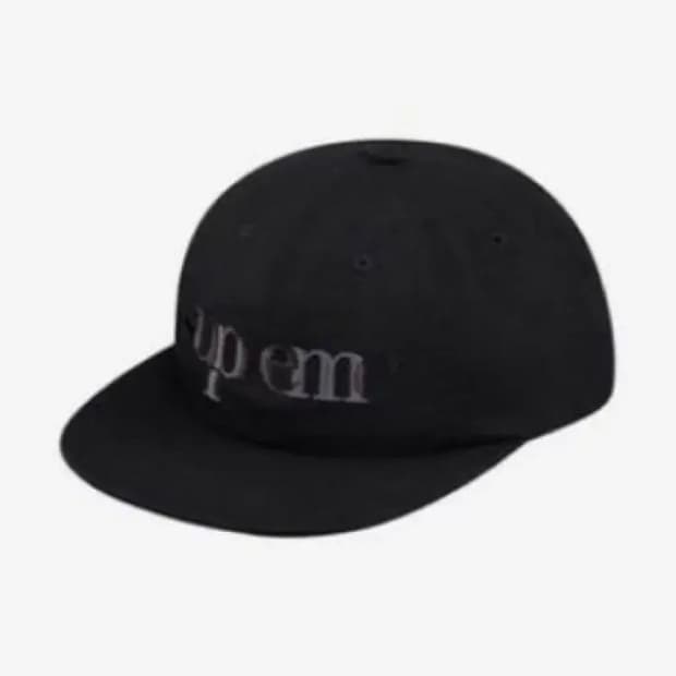 슈프림 오버랩 6패널 블랙