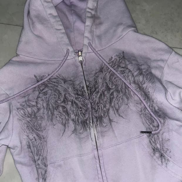 허그유어스킨 스컬리 후드집업 초판 펑크