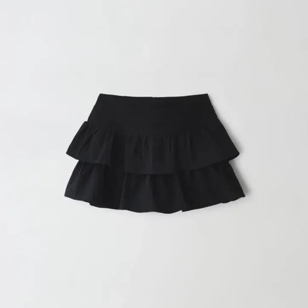 샵모도 바비프릴스커트 블랙
