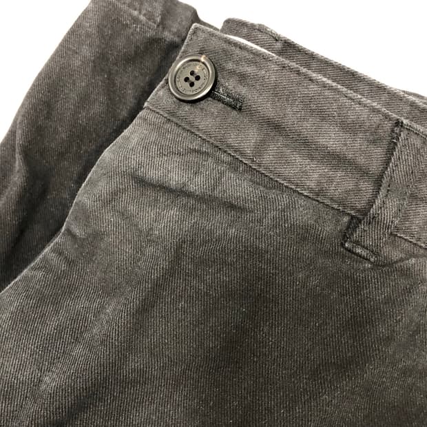 시도 코튼 워싱 빈티지 팬츠 블랙 3 사이즈