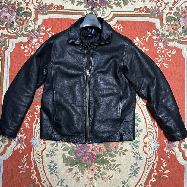 올드갭 빈티지 레더자켓