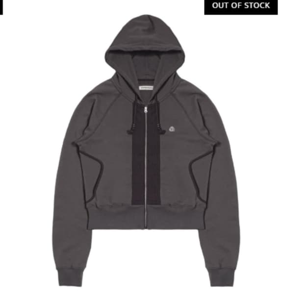 Smarturbanuseful suu 퍼커링 후드집업 차콜