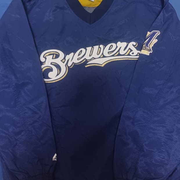 MLB 마제스틱 밀워키 브루어스 웜업