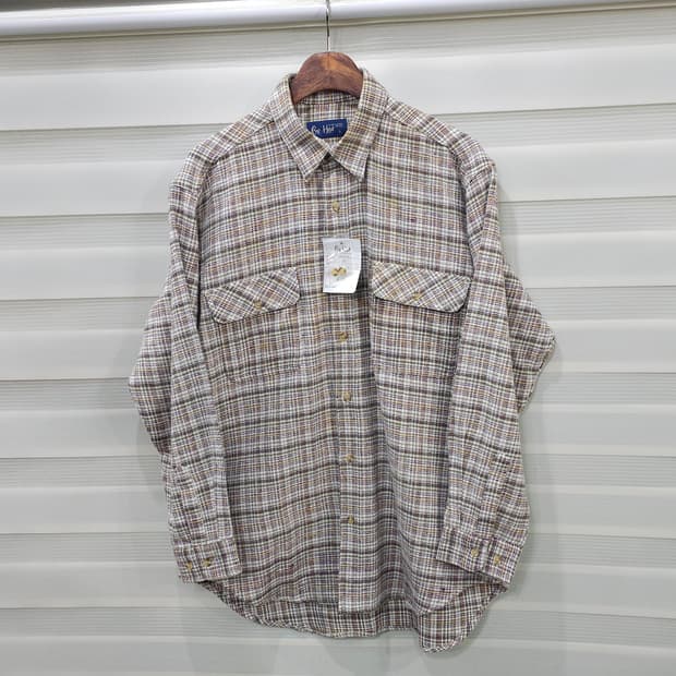 JAPAN 빈티지 Be.Hot 체크셔츠- L