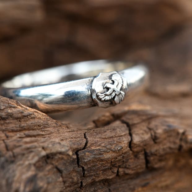 NATIVE AMERICAN 독수리문양 은반지 실버링 24호