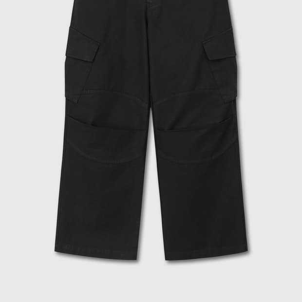 다이브인 무민서 카고팬츠 블랙