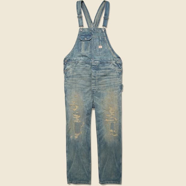 RRL 더블알엘 리페어드 웨스콧 워싱 오버롤