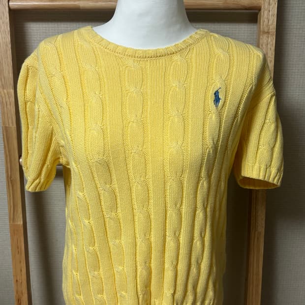 옐로우 폴로 반팔 니트💛