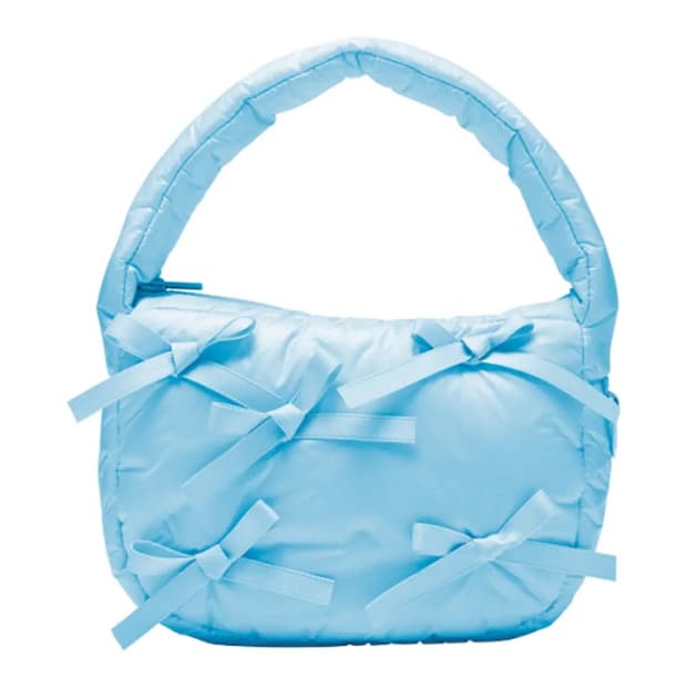 RIBBON CLOUD MINI TOTE BAG IN BLUE