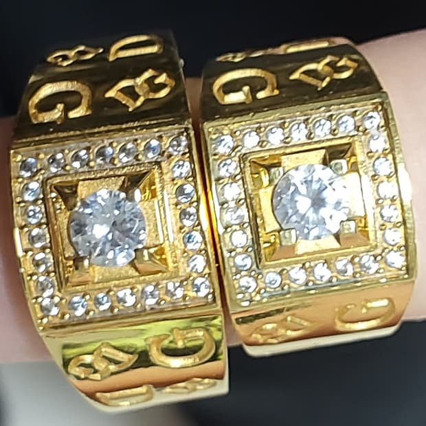 18K, GP, 24호, 13호,  커플링, 도금반지를, 판매합니다!!!