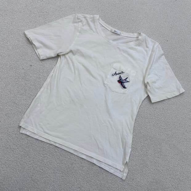 90 로엠 여성 포켓 반팔 티셔츠 0423E