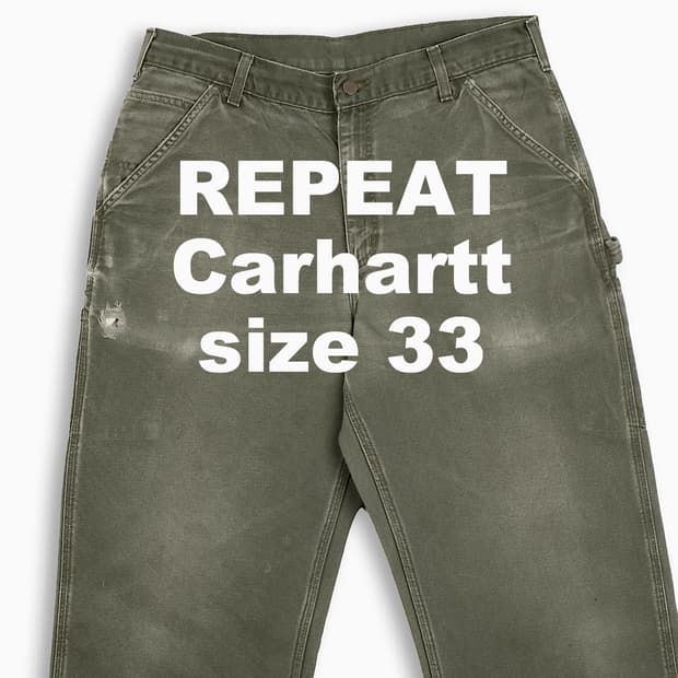 빈티지 칼하트 싱글니 B11 33 인치 CH0113404