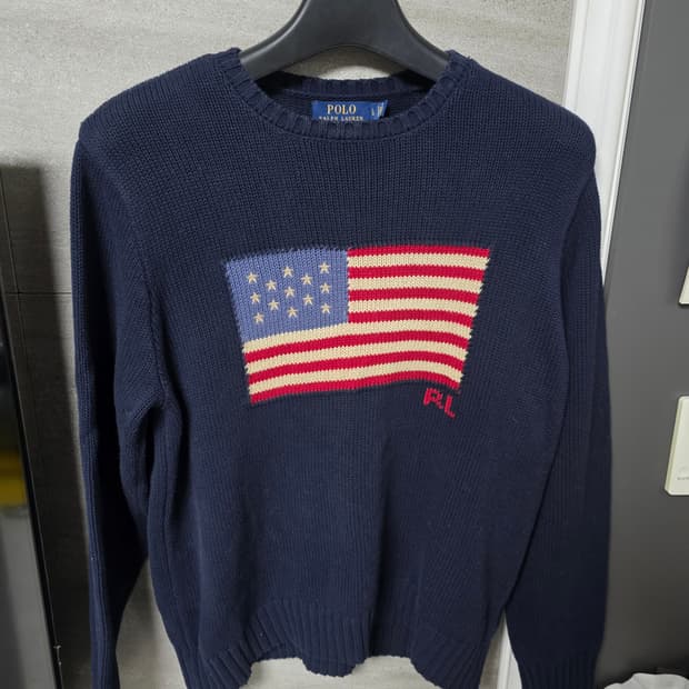 폴로 성조기 니트 L 사이즈