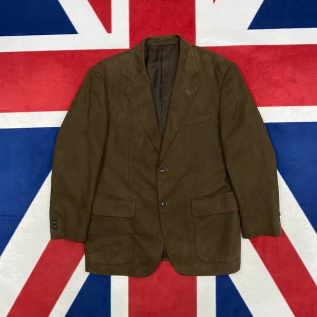 빈티지 스웨이드 미니멀자켓 실측 105 