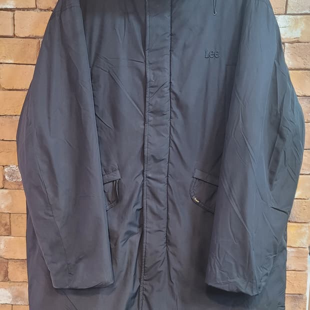 Lee 리 검정 롱 패딩 XL