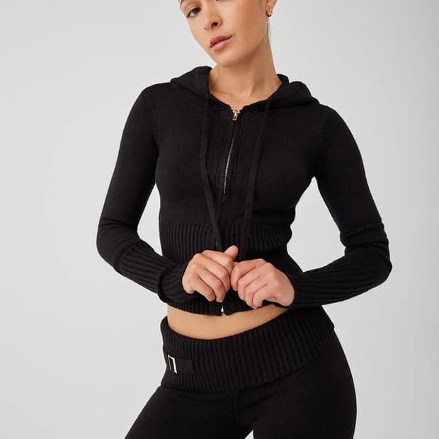 frankies bikini 프랭키스 비키니 니트 셋업 블랙