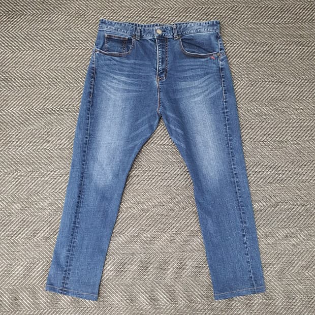 에비수 슬림핏 스판 청바지 남자34