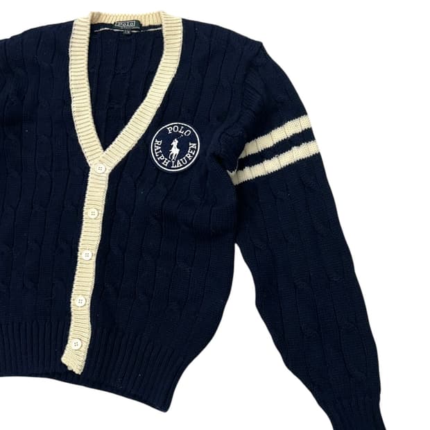 폴로 랄프로렌 케이블 니트 가디건