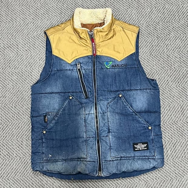 버틀 코듀라 데님 패딩 베스트 v0801