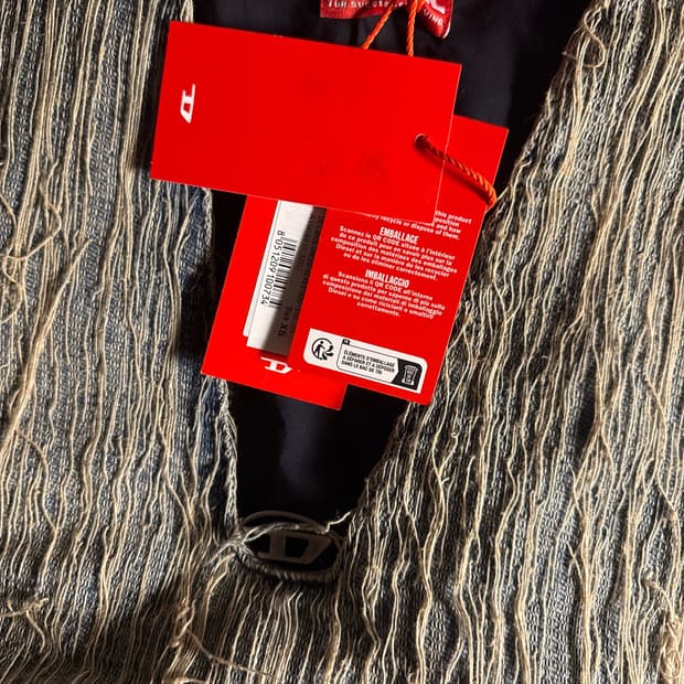 디젤 블루 베이지 디 래리스 드레스 데님