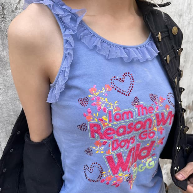 Dolce & Gabbana 돌체앤가바나 Y2K 프릴 슬리브리스