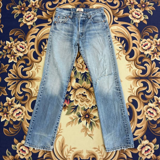 (28)리바이스 Levis 501 데미지 데님팬츠