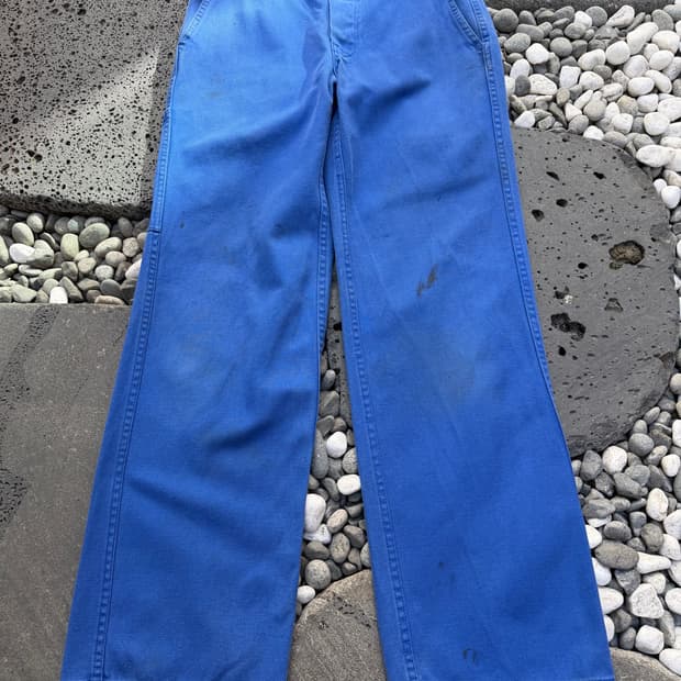 1990s NATURAL DISTRESSED WASHED 프렌치워크팬츠
