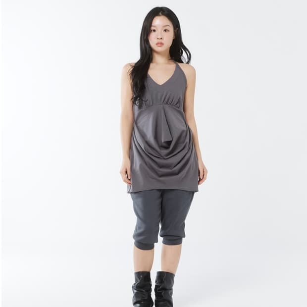 콜로신스 Quince Halter Top Slate Gray