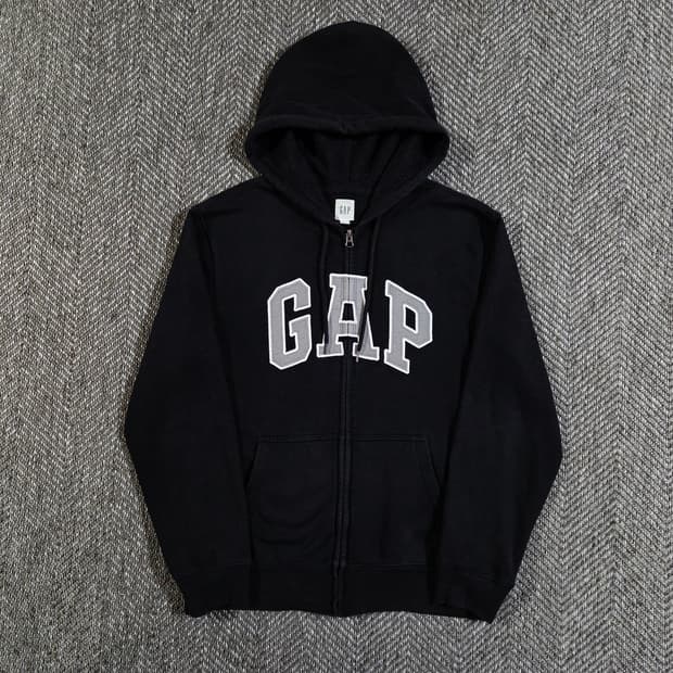 GAP 갭 블랙 풀집업 후드집업
