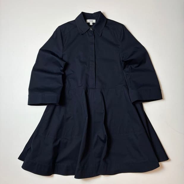 코스 COS 코튼 유틸리티 셔츠 원피스 PN8236